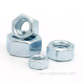 GB6170 blue white zinc galvanized Hexagon Nuts